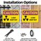 Signmission Radiation & Laser Sign, 7 in H x 10 in W, Plastic, Rectangle OS-2PACK-CR-P-710-L-10200 - alternate 7